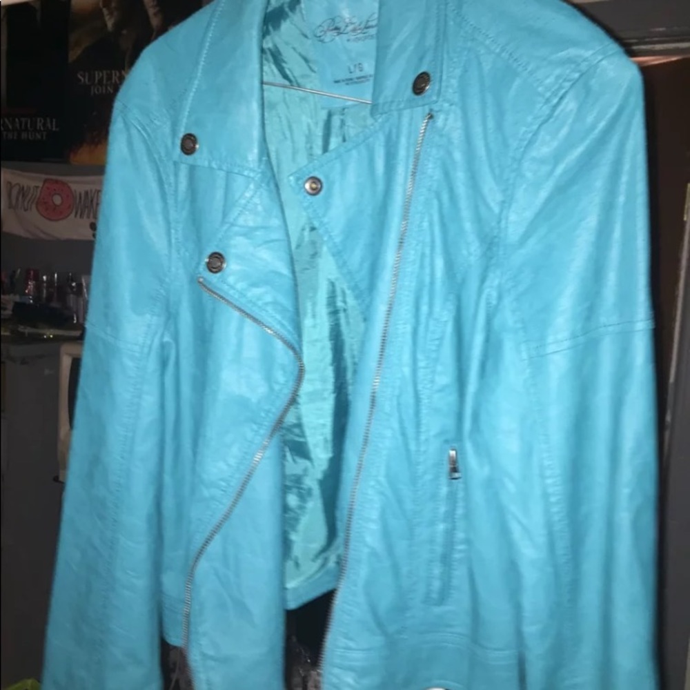 Teqouis blue Pretty Little Liars Leather Jacket